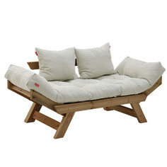Диван двухместный lisieux (to4rooms) коричневый 160x70x80 см.