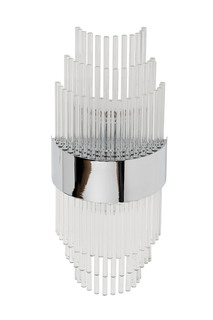 Бра стеклянное (хром) (garda decor) белый 20.0x50.0x10.0 см.