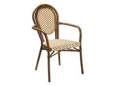Кресло франция (r-home) коричневый 51x91x55 см.