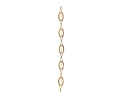 Зеркало настенное typhaine (to4rooms) золотой 8.5x127.5x1.0 см.