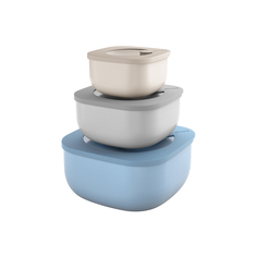 Набор из 3 контейнеров для хранения store&amp;more (guzzini) мультиколор 20x10x20 см.