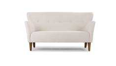 Диван прямой happy (myfurnish) белый 150x80x100 см.