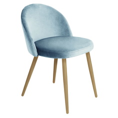 Стул vivian серо-голубой (bradexhome) голубой 53x76x54 см.