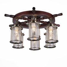 Люстра потолочная volantino (st luce) коричневый 30 см.