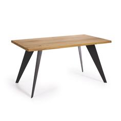 Стол nack (la forma) коричневый 160x75x90 см.