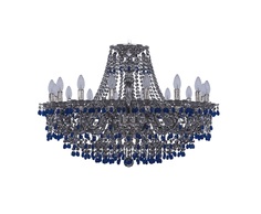 Люстра bogemia grand blue (bohemia ivele crystal) синий 61 см.