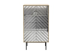 Шкаф двустворчатый boho (ogogo) серебристый 84x150x40 см.