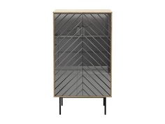 Шкаф двустворчатый boho (ogogo) серебристый 84x150x40 см.