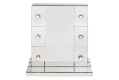 Зеркало make up (kare) серебристый 47x56x26 см.