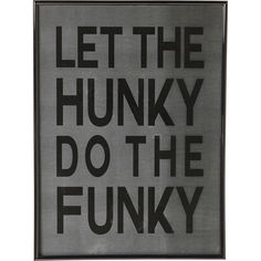 Постер в рамке let the hunky (kare) серый 34x47x2 см.