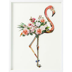 Картина в рамке flamingo (kare) мультиколор 75x100x4 см.