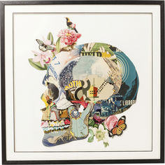 Картина в рамке skull (kare) мультиколор 100x100x4 см.