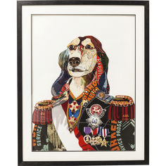 Картина в рамке general dog (kare) мультиколор 72x90x4 см.