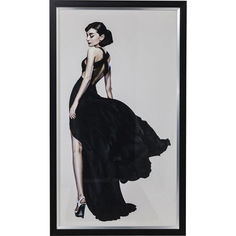 Картина в рамке audrey (kare) мультиколор 108x172x4 см.