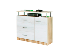 «комод 2» (ярофф) белый 800x800x450 см.