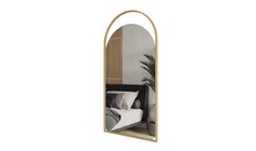 Зеркало arkelo gold (genglass) золотой 52x102x2 см.