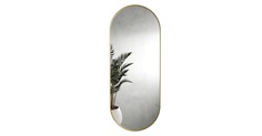 Зеркало nolvis gold (genglass) золотой 51x136x4 см.