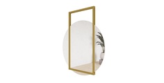 Зеркало kraugs gold (genglass) золотой 74x89x2 см.