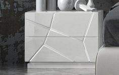 Тумба прикроватная franco kiu (franco furniture) белый 60.0x46.0x40.0 см.