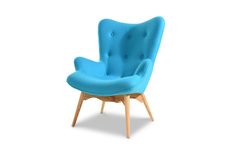 Кресло (europe style) голубой 82.0x92.0x72.0 см.