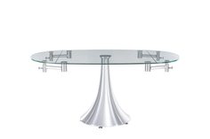 Стол обеденный раздвижной (europe style) серебристый 160.0x76.0x90.0 см.