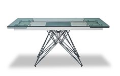 Стол обеденный раздвижной (europe style) прозрачный 200.0x75.0x90.0 см.