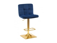 Стул барный goldie (dobrin) синий 42x94x52 см.