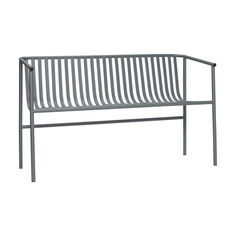 Скамья metal (hubsch) серый 133x82x59 см.