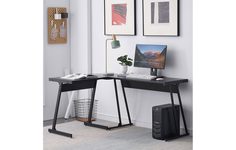 Стол угловой письменный cily черный (europe style) черный 147.0x75.0x48.0 см.