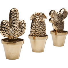 Статуэтка cactus в ассортименте (kare) золотой 12x20x12 см.
