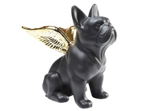 Статуэтка angel dog (kare) черный 12x22x21 см.