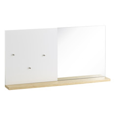 Зеркало настенное с полкой mihangyl (to4rooms) белый 50.4x25.4x7.0 см.