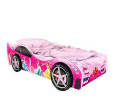 Кровать-машина карлсон вена (с объемными колесами) (magic cars) розовый 85x50x170 см.