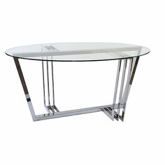 Обеденный стол carre (zmebel) серебристый 160x75x100 см.