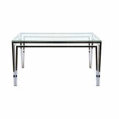 Обеденный стол cosmo (zmebel) серебристый 160x75x80 см.