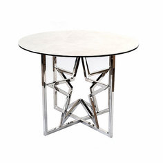 Обеденный стол l`etual (zmebel) серебристый 75 см.