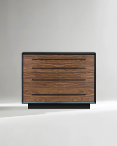 Комод двухсекционный garon 120*104 (acwd) коричневый 120x104x50 см.