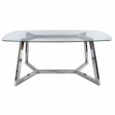 Обеденный стол artis (zmebel) серебристый 140x75x100 см.
