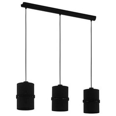 Подвесной светильник paraguaio (eglo) черный 85x150x15 см.