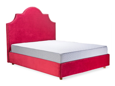 Мягкая кровать l arte 140*200 (myfurnish) розовый 156x130x212 см.