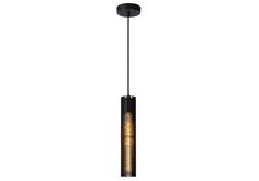 Подвесной светильник lionel (lucide) черный 11x50x6.5 см.