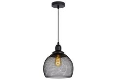 Подвесной светильник mesh (lucide) черный 22x30x22 см.