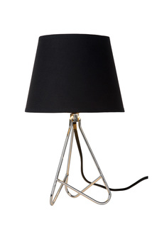 Настольная лампа gitta (lucide) черный 17x30x17 см.