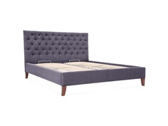 Мягкая кровать city 140*200 (myfurnish) фиолетовый 156.0x120x212 см.