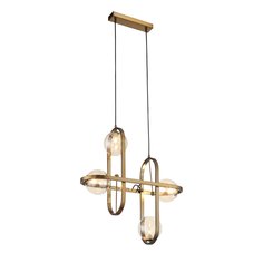 Светильник подвесной circono (st luce) бронзовый 60x150x20 см.