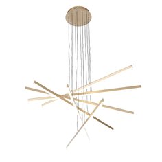 Светильник подвесной basoni (st luce) золотой 150 см.