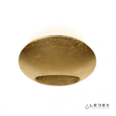 Настенный светильник light flux (iledex) золотой 21x15 см.