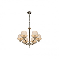 Подвесная люстра ilamp vivaldi (ilamp) серебристый 67 см.