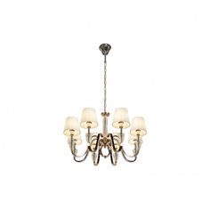 Подвесная люстра ilamp alesti (ilamp) серебристый 45 см.