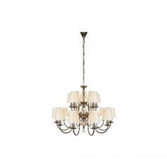 Подвесная люстра ilamp armonia (ilamp) серебристый 80 см.